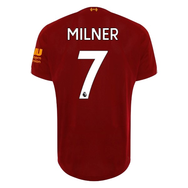 Camiseta Liverpool NO.7 Milner 1ª Kit 2019 2020 Rojo